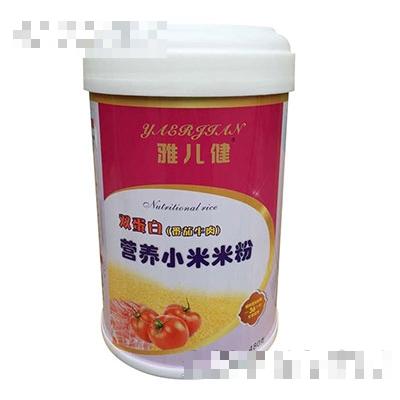 雅兒健480克罐裝（雙蛋白-番茄牛肉）營(yíng)養(yǎng)小米米粉