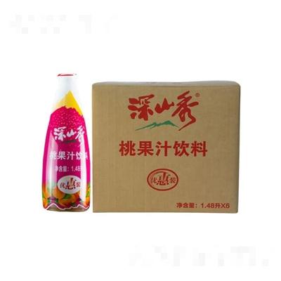 深山秀桃果汁飲料1.48升×6