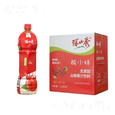 深山秀酸小妹山楂果汁飲料1.28升×6