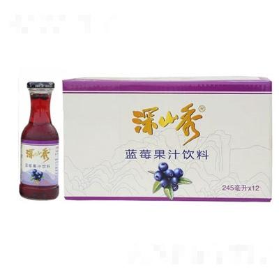 深山秀藍莓果汁飲料245毫升×12