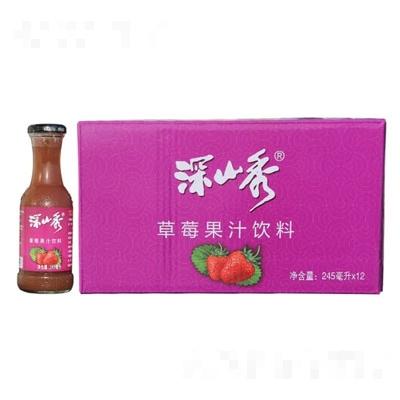 深山秀草莓果汁飲料245毫升×12