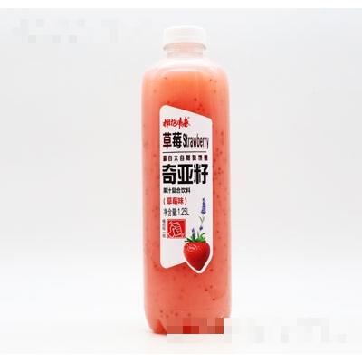 擁抱青春奇亞籽果汁復合飲料草莓味1.25L