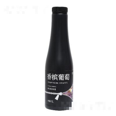 臻典香檳葡萄汁果肉果汁飲料濃漿1L