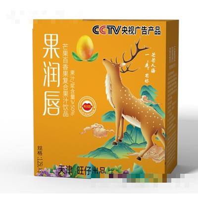 果潤唇芒果百香果復合果汁飲品1.25LX6