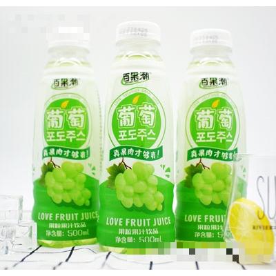 百果潮葡萄果粒果汁飲品500ml