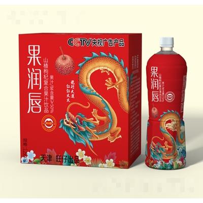 果潤唇山楂枸杞復合果汁飲品1.25LX6瓶