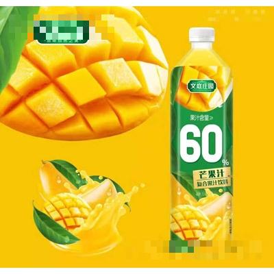 文庭莊園芒果汁復(fù)合果汁飲料1.25L