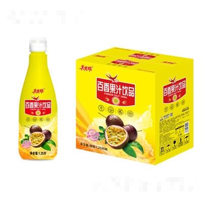 真英雄百香果汁飲品1.25LX6