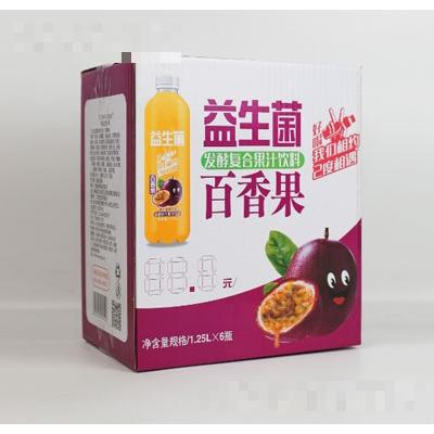 威明益生菌百香果發酵復合果汁飲料1.25LX6瓶