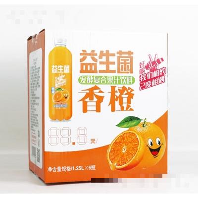 威明益生菌香橙發酵復合果汁飲料1.25LX6瓶