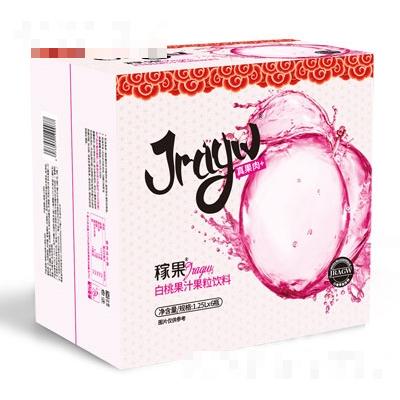 稼果白桃果汁果粒飲料1.25LX6