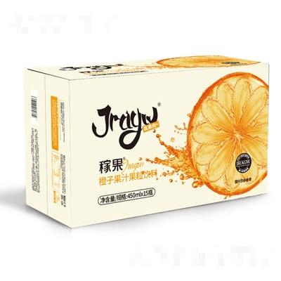 稼果橙子果汁果粒飲料450mlX15