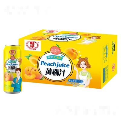 旺仔果粒黃桃汁飲品500mlx15罐
