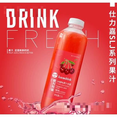 仕力嘉益生菌櫻桃味復(fù)合果汁飲料1.1L