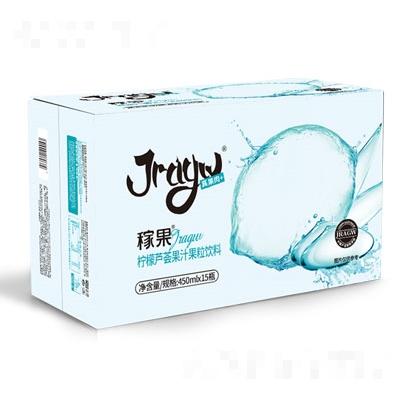 稼果檸檬蘆薈果汁果粒飲料450mlX15