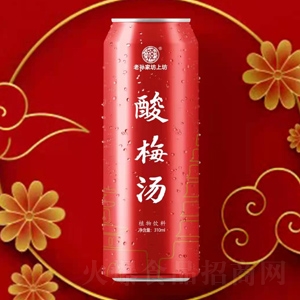 老孫家坊上坊紅坊酸梅湯植物飲料310ml