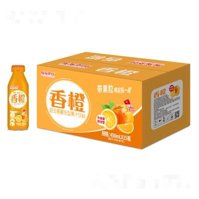搖搖潮飲香橙益生菌復合果汁450mlX15瓶