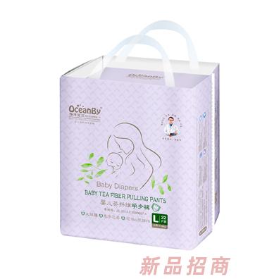 海洋寶貝嬰兒茶纖維學步褲L22片-小包