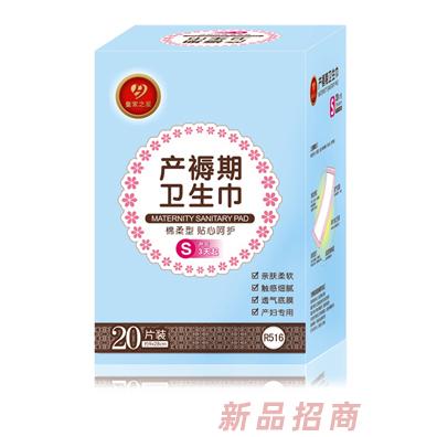 皇家之星 綿柔型產褥期衛生巾S碼20片裝