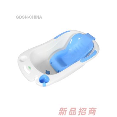 青蛙嘟迪心語舒適躺板浴盆藍白