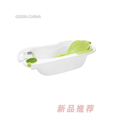 青蛙嘟迪心語測溫浴盆綠白