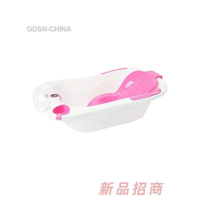 青蛙嘟迪心語測溫浴盆粉白
