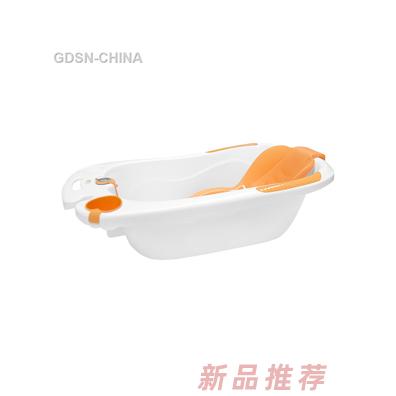 青蛙嘟迪心語測溫浴盆橙白