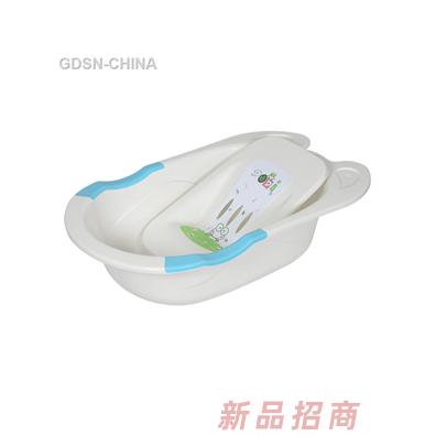 青蛙嘟迪雙耳躺板浴盆藍白