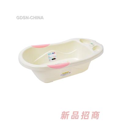 青蛙嘟迪加厚感溫梨形浴盆粉色