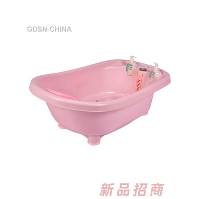 青蛙嘟迪兒童智能感溫浴盆粉色