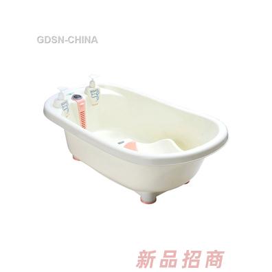 青蛙嘟迪兒童智能感溫浴盆粉白