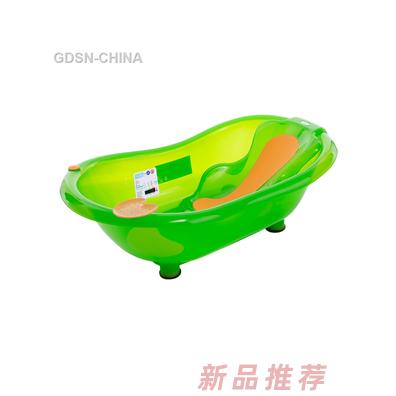 青蛙嘟迪測溫包膠躺板浴盆透明綠