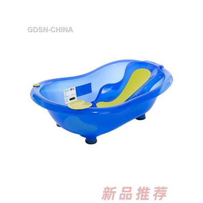 青蛙嘟迪測溫包膠躺板浴盆透明藍