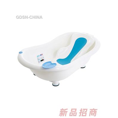 青蛙嘟迪測溫包膠躺板浴盆藍白