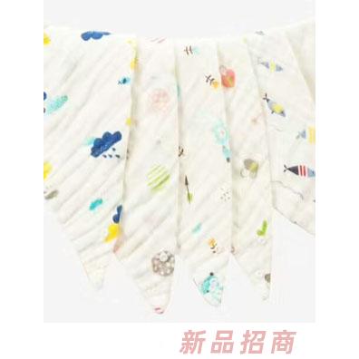淘貝貓六層水洗紗布三角巾