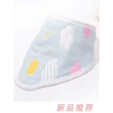 淘貝貓六層紗布三角巾-云朵