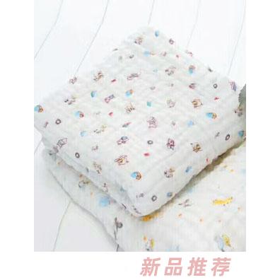 淘貝貓六層紗布泡泡浴巾-彩色圖案