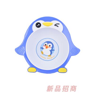 青蛙嘟迪可愛企鵝雙層保溫盆（藍色）