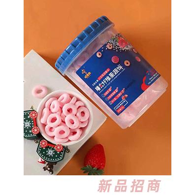 斑迪鹿膳食纖維果蔬餅50克瓶裝 火龍果藍莓味麥苗蘋果味山藥草莓味