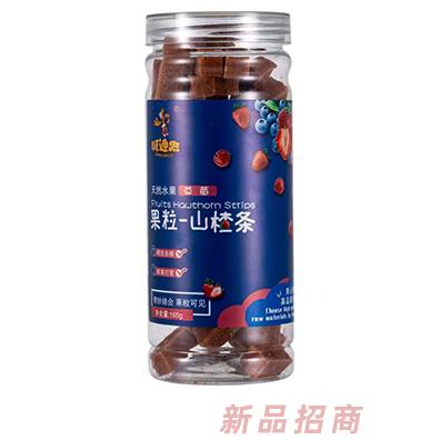 斑迪鹿果粒山楂條165g瓶裝 原味檸檬草莓山楂零食