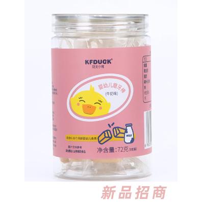 功夫小鴨特硬磨牙棒蔬菜水果牛奶味兒童磨牙食品72g