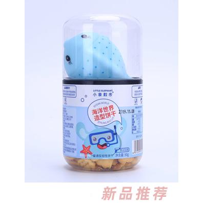 功夫小鴨海洋世界積木蘑菇字母多種造型兒童餅干90g