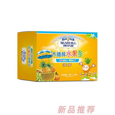 博爾慧木糖醇水果條代理菠蘿草莓藍莓多種口味兒童小零食水果條10g*30條