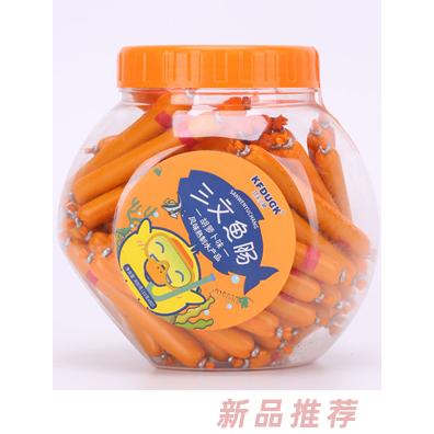 功夫小鴨三文魚腸胡蘿卜味鱈魚腸玉米原味魚腸小零食800g