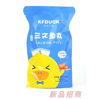 功夫小鴨三文魚丸胡蘿卜玉米原味即食三文魚袋裝60g