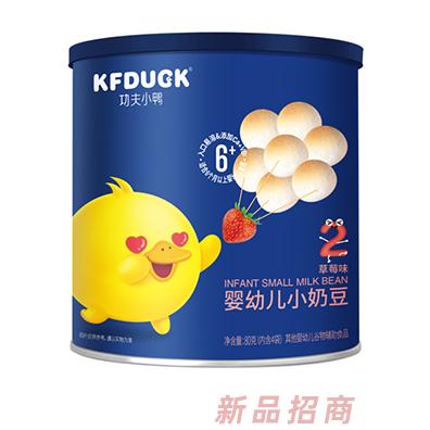 功夫小鴨嬰幼兒小奶豆香蕉草莓原味罐裝小零食80g