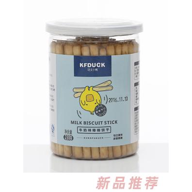 功夫小鴨牛奶什錦水果蔬菜香蕉牛奶多種口味棒棒餅干