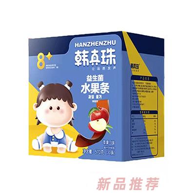 韓真珠益生菌水果條570g草莓味蘋果味藍莓味兒童水果糕果丹皮零食