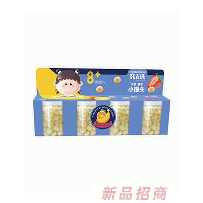 韓真珠4連罐小饅頭100g兒童寶貝小零食小蛋酥分罐裝