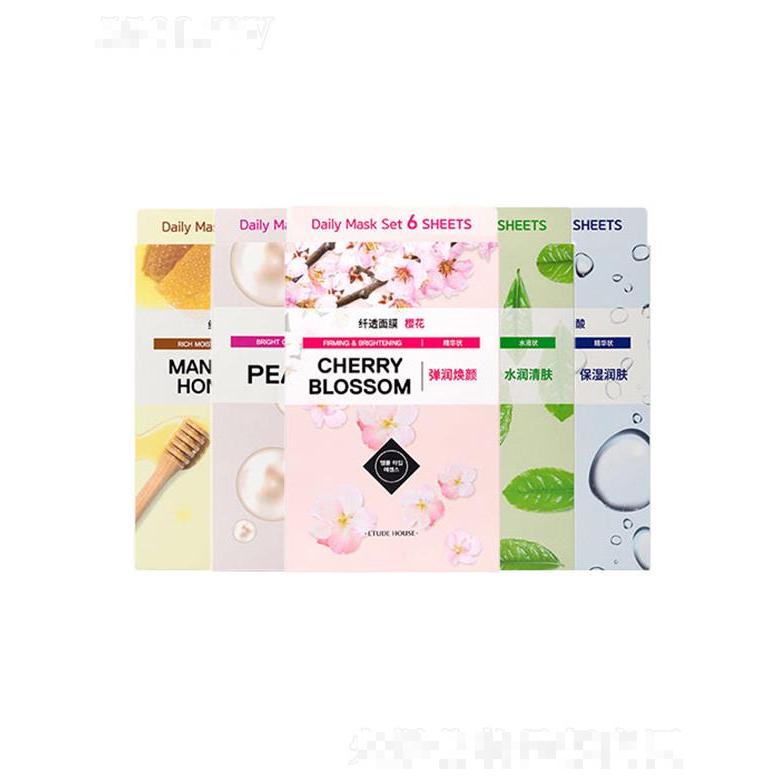 伊蒂之屋纖透舒潤面膜30天體驗組（5盒） 20ml*6片*5盒